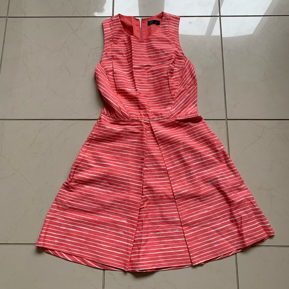 Coral Strips Gap Dress